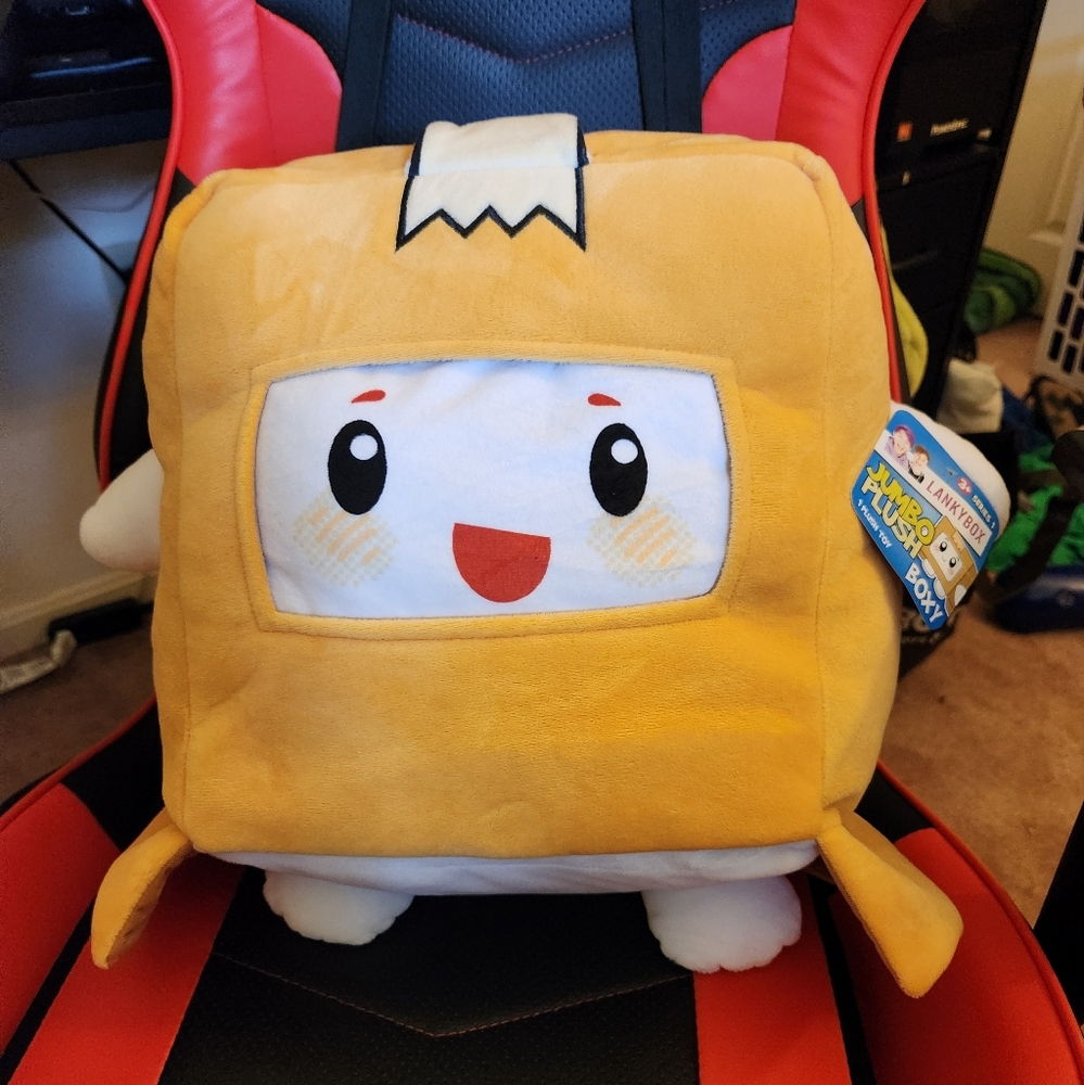 LankyBox Jumbo Plush BOXY 16 Inch Stuffed Box Toy from Lanky Box  Series 1